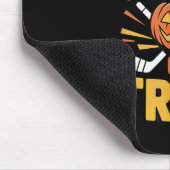 Süßes oder Saures Kürbis Halloween Eishockey Mousepad (Ecke)