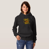 Süßes oder Saures Kürbis Halloween Hoodie Design (Vorne ganz)