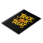 Süßes oder Saures Kürbis Halloween Notizbuch Journ Notizblock (Linke Seite)