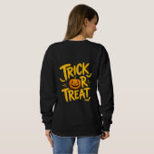 Süßes oder Saures Kürbis Halloween Sweatshirt Gesc (Schwarz voll)