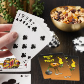 Süßes oder Saures Kürbis Spielkarten (In Situ)