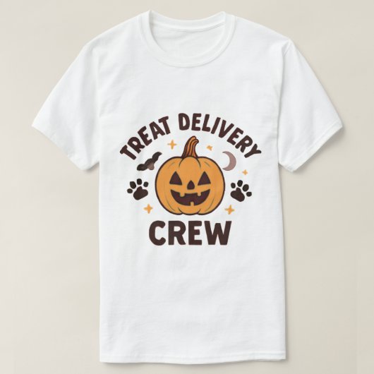 Süßes oder Saures Lieferteam Halloween T-Shirt (Design vorne)
