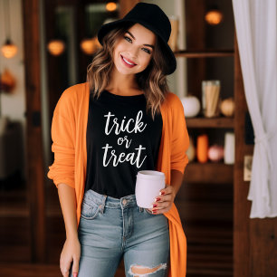 Süßes oder Saures Modernes Schrift Damen Halloween Tri-Blend Shirt