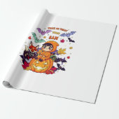 Süßes oder Saures Niedlicher Halloween Geschenkpapier (Ungerollt)