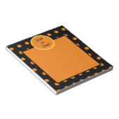 Süßes oder Saures Notizbuch (Schwarz & Orange) Notizblock (angewinkelt)