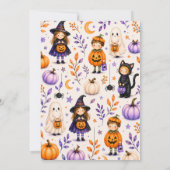 Süßes oder Saures oder Drei Süße Halloween 3. Gebu Einladung (Rückseite)