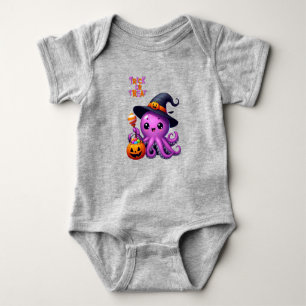 Süßes oder Saures Oktopus Halloween Baby Strampler