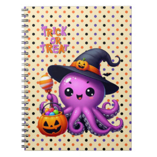 Süßes oder Saures Oktopus Halloween  Notizblock