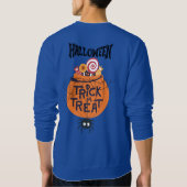 Süßes-oder-Saures-Pullover – Halloween-Stimmung Sweatshirt (Rückseite)