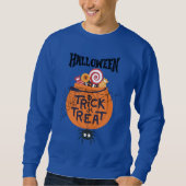Süßes-oder-Saures-Pullover – Halloween-Stimmung Sweatshirt (Vorderseite)