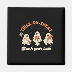 Süßes oder Saures Putze deine Zähne Halloween Zahn Magnet