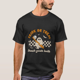 Süßes oder Saures Putze Deine Zähne Zahnarzt Hallo T-Shirt