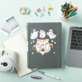 Süßes oder Saures Retro Süße Geistergruppe mit Kür Aufkleber (iPad Hülle)