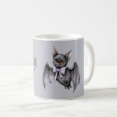 Süßes oder Saures schwarze Fledermaus Kaffeetasse (VorderseiteRechts)