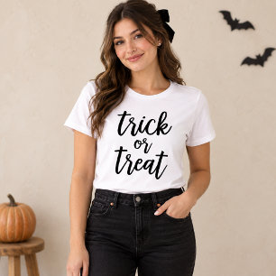 Süßes oder Saures Schwarze moderne Schrift Hallowe Tri-Blend Shirt