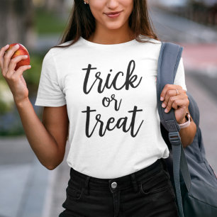Süßes oder Saures Schwarze moderne Schrift Hallowe Tri-Blend Shirt