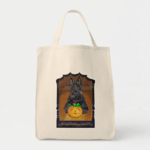 Süßes oder Saures Scottie Halloween Tragetasche