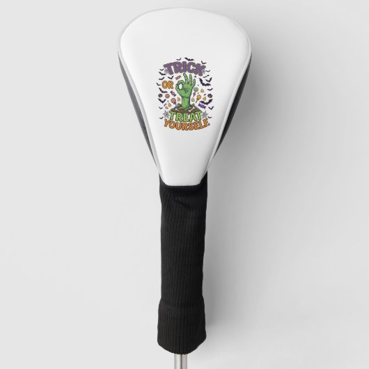 Süßes oder Saures selbst Zombie-Hand Halloween-Süß Golf Headcover (Vorderseite)