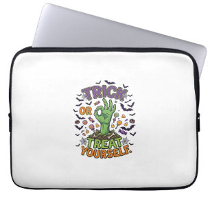 Süßes oder Saures selbst Zombie-Hand Halloween-Süß Laptopschutzhülle