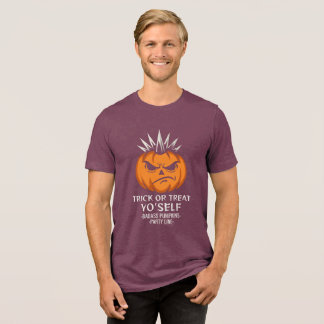 Süßes-oder-Saures-Shirt, Punk-Kürbis-Halloween-Ges Tri-Blend Shirt