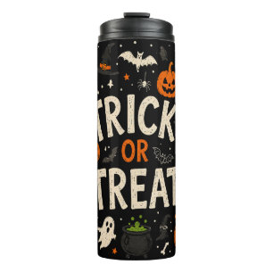 Süßes oder Saures Skelette Kürbisse Halloween Süßi Thermosbecher