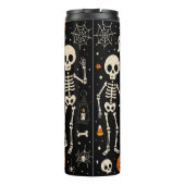 Süßes oder Saures Skelette Kürbisse Halloween Süßi Thermosbecher (Rückseite)