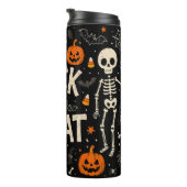 Süßes oder Saures Skelette Kürbisse Halloween Süßi Thermosbecher (Nach rechts gedreht)