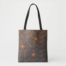 Süßes oder Saures Spinne schwarze Tasche