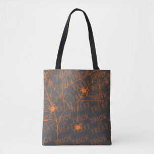 Süßes oder Saures Spinne schwarze Tasche