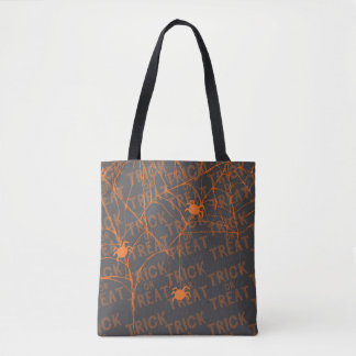 Süßes oder Saures Spinne schwarze Tasche