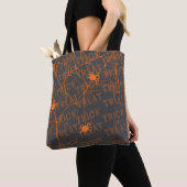 Süßes oder Saures Spinne schwarze Tasche (Von Nahem)