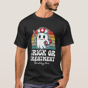 Süßes oder Saures Süße Halloween-Dermatologie-Kran T-Shirt
