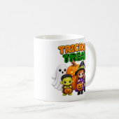 Süßes oder Saures - Süße Halloween-Freunde Kaffeetasse (VorderseiteRechts)