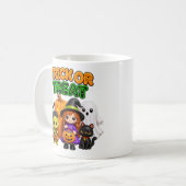 Süßes oder Saures - Süße Halloween-Freunde Kaffeetasse (Vorderseite Links)