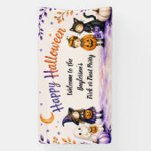 Süßes oder Saures Süße Skript Halloween-Party Banner (Vertikal)