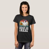 Süßes oder Saures süßer Halloween-Hahn T-Shirt (Vorne ganz)