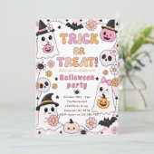 SÜßES ODER SAURES SÜßES HALLOWEEN EINLADUNG (Stehend Vorderseite)