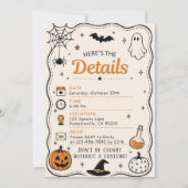 SÜßES ODER SAURES SÜßES HALLOWEEN EINLADUNG (Rückseite)