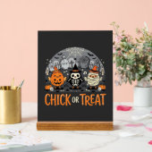 Süßes oder Saures Süßes Halloween-Friedhofsdesign_ Acrylschild (Hochzeit)