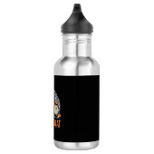 Süßes oder Saures Süßes Halloween-Friedhofsdesign_ Edelstahlflasche (Rechts)