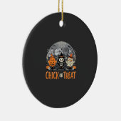 Süßes oder Saures Süßes Halloween-Friedhofsdesign_ Keramik Ornament (Rechts)