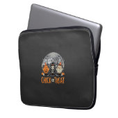 Süßes oder Saures Süßes Halloween-Friedhofsdesign_ Laptopschutzhülle (Vorderseite Links)