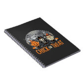 Süßes oder Saures Süßes Halloween-Friedhofsdesign_ Notizblock (Rechte Seite)