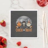 Süßes oder Saures Süßes Halloween-Friedhofsdesign_ Serviette (Beispiel)