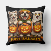 Süßes oder Saures Trio whimsical frohe Halloween-D Kissen (Rückseite)