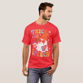 Süßes oder Sprache Halloween SLP Retro Sprachthera T-Shirt (Vorne ganz)
