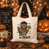 Süßes oder Trash Waschbär Halloween-Tasche Tragetasche
