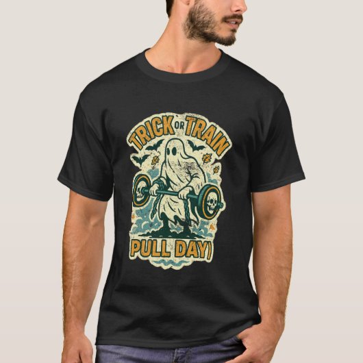 Süßes oder Zugtraining St. Martin spooky Old Schoo T-Shirt (Vorderseite)