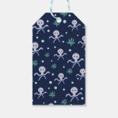 Süßes Oktopus-Muster Geschenkanhänger (Rückseite)