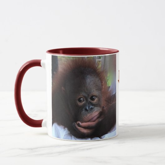 Süßes Orang-Utan Tier-Baby Tasse (Links)